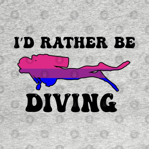 I'd Rather Be Diving: Bisexual Pride by ziafrazier